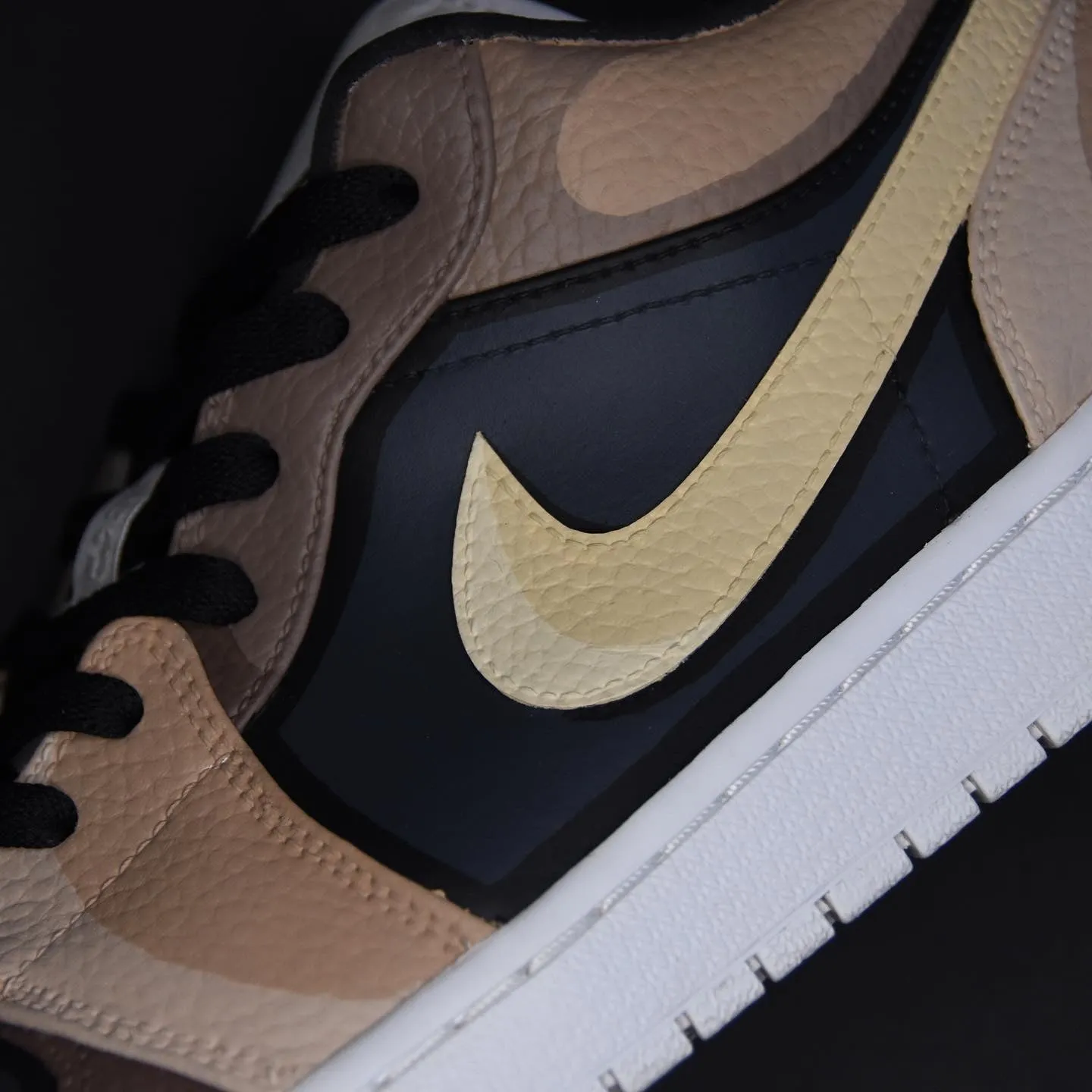 Tan Cartoon Jordan 1 Lows