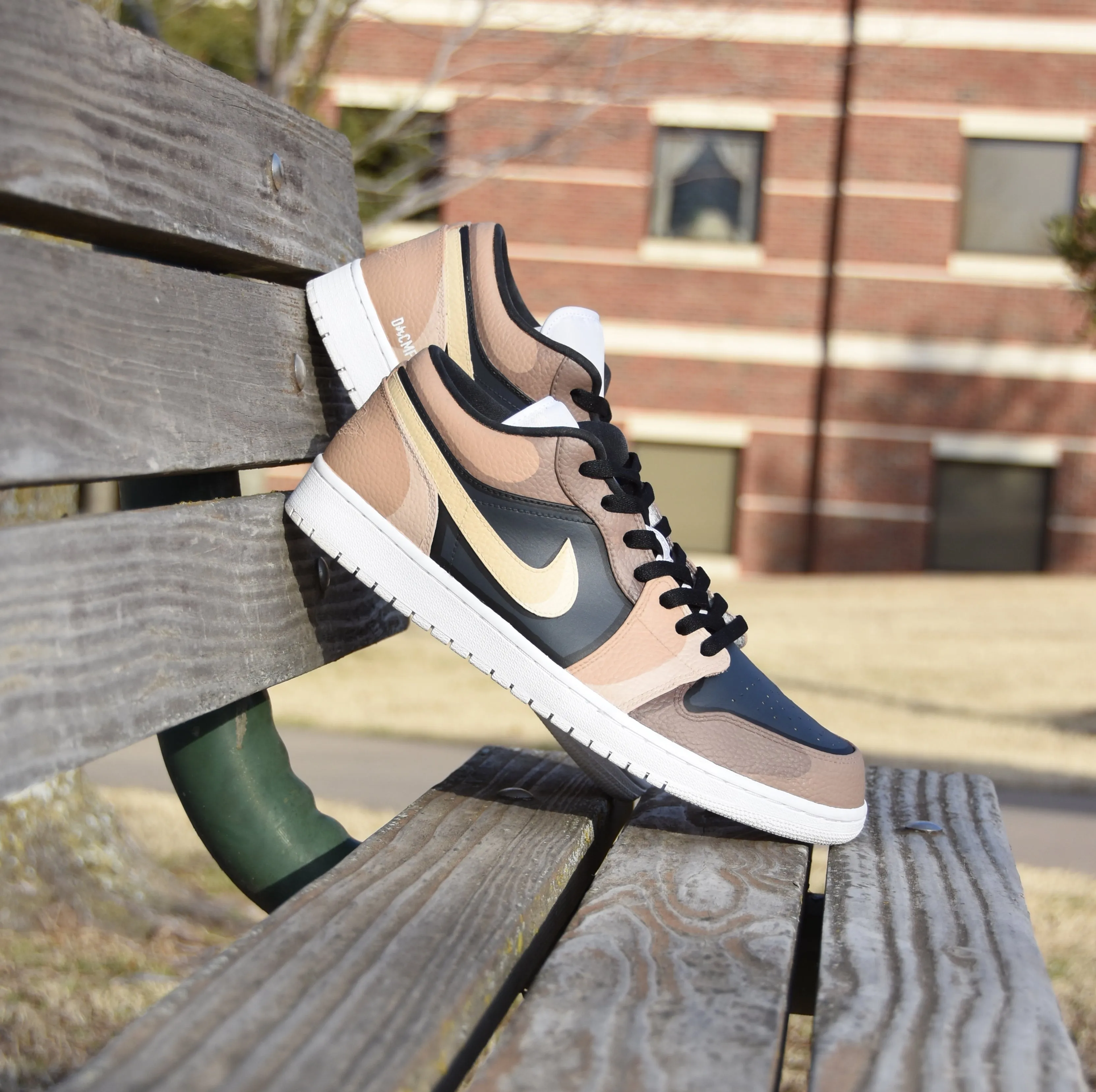 Tan Cartoon Jordan 1 Lows