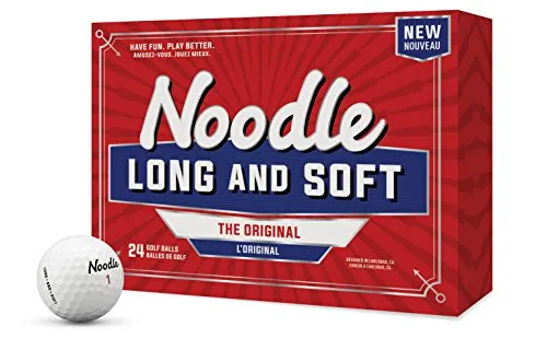 TaylorMade ND18 Long & Soft Ddz Noodle Long & Soft Golf Ball (2 Dozen)