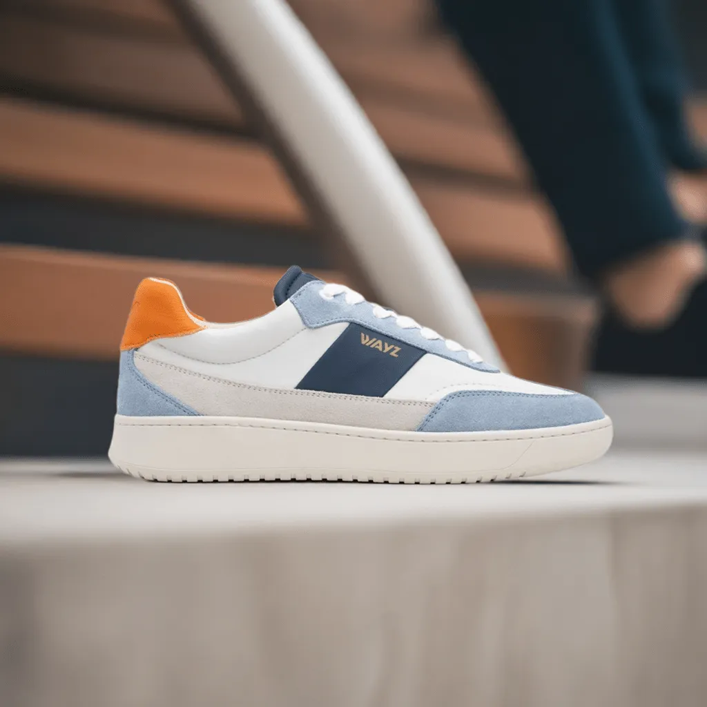 THE SPARK SNEAKERS - Blue Sky Orange