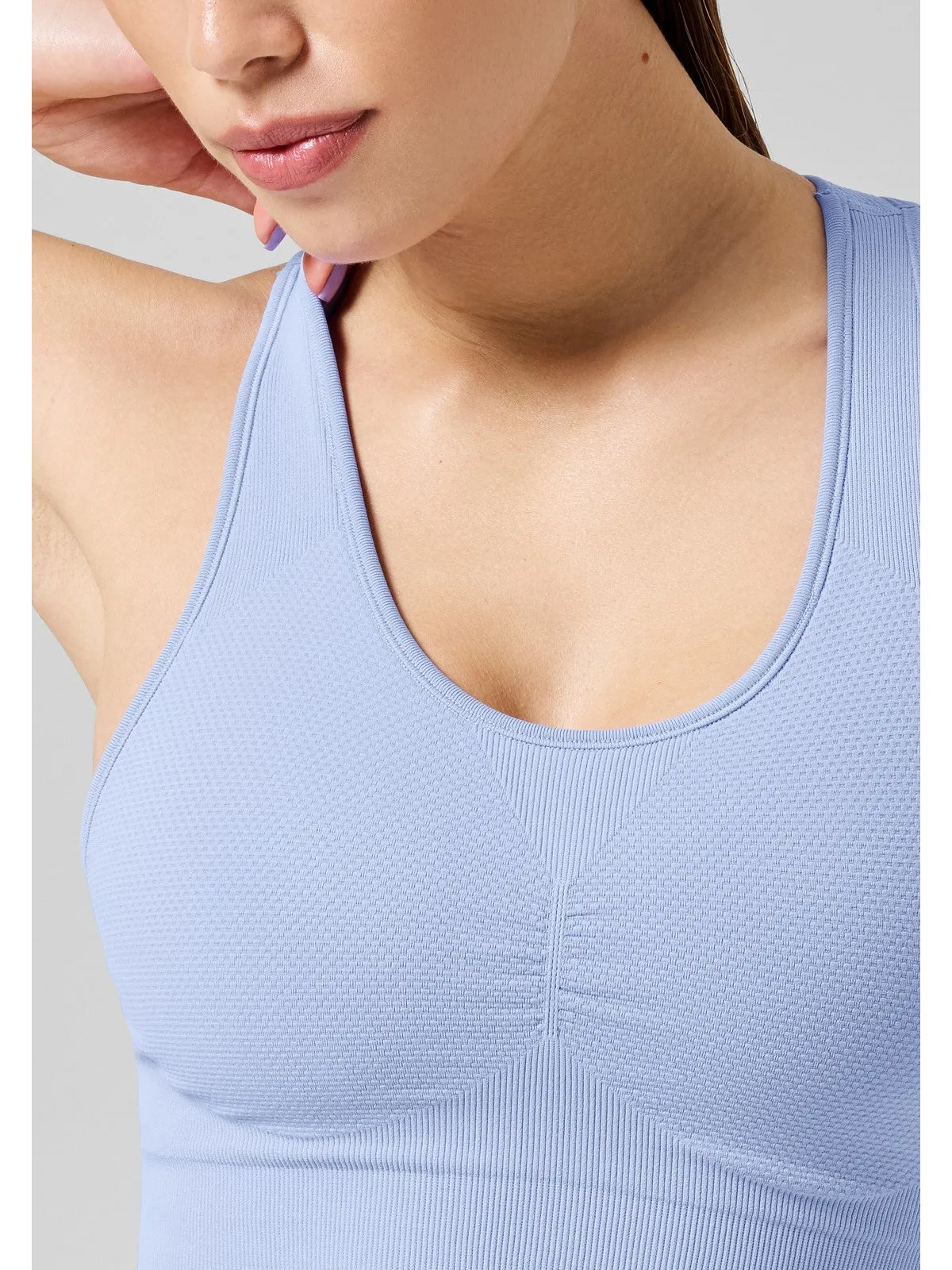 Top CASALL Seamless Soft Sports Bra niebieski