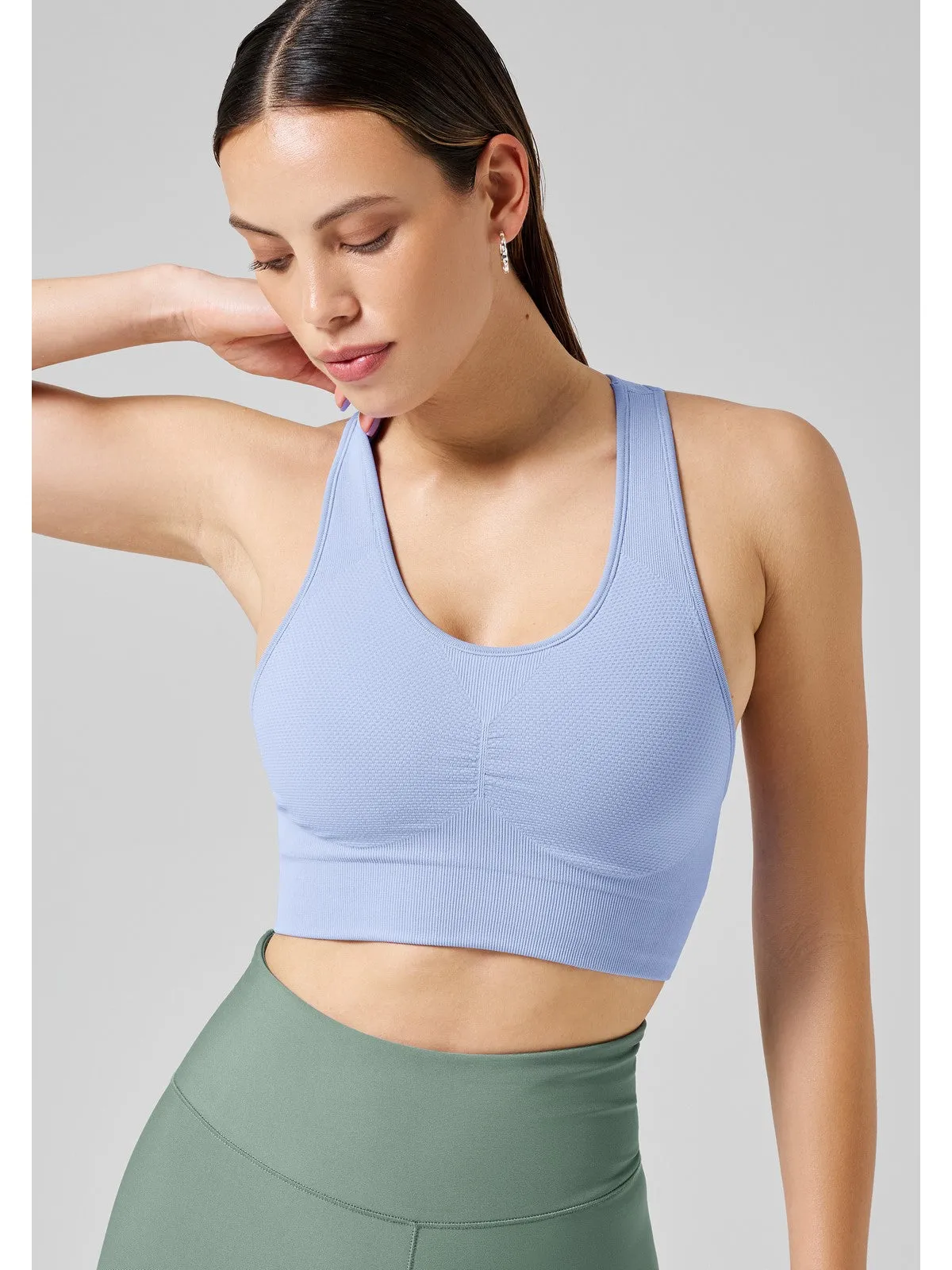 Top CASALL Seamless Soft Sports Bra niebieski