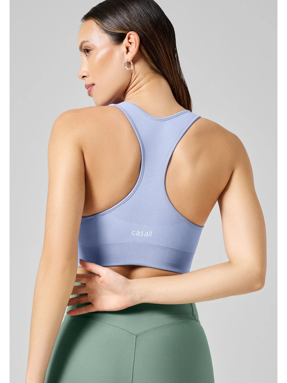 Top CASALL Seamless Soft Sports Bra niebieski