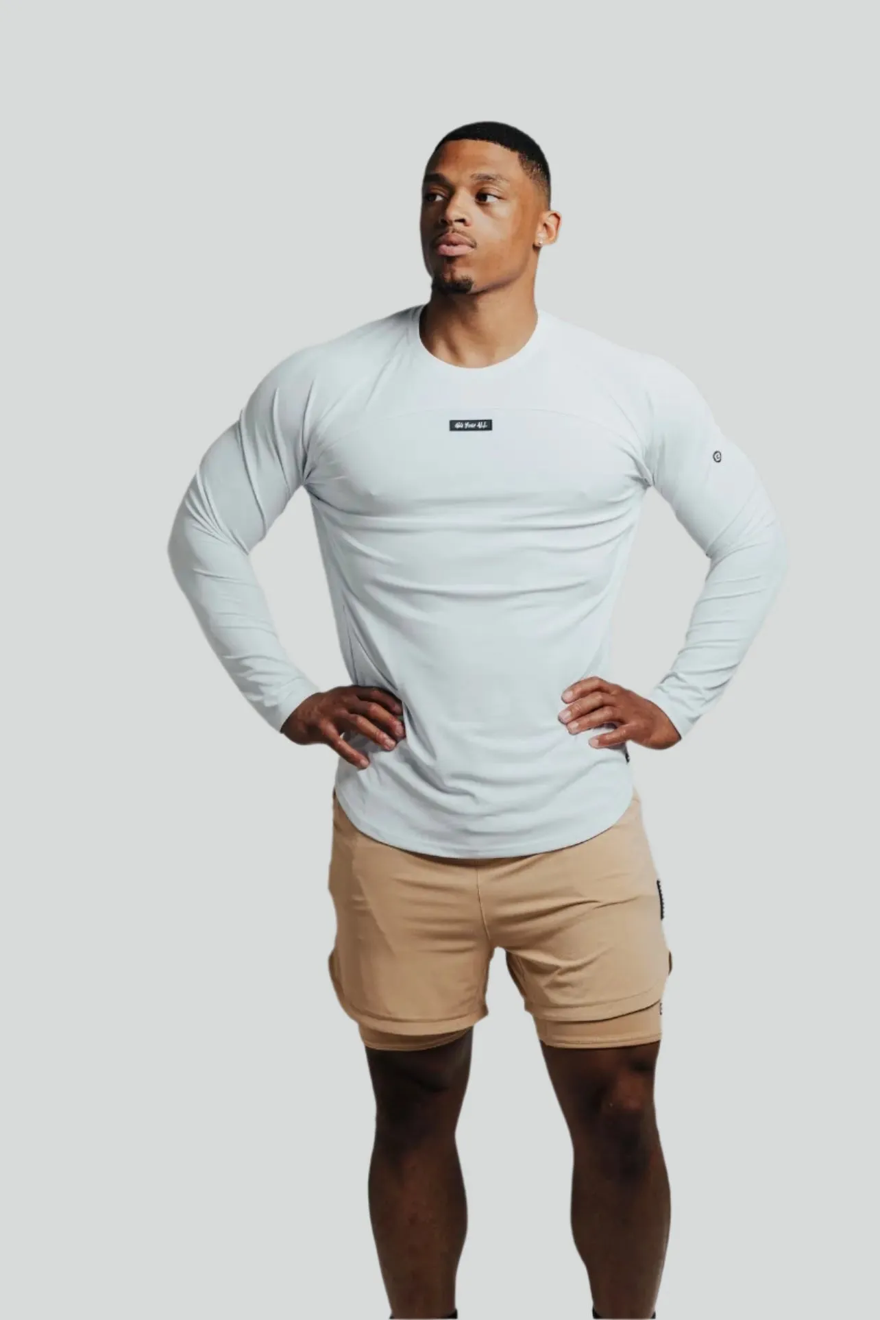 Total War Ai1 “Give Your All” Long Sleeve - Blizzard White