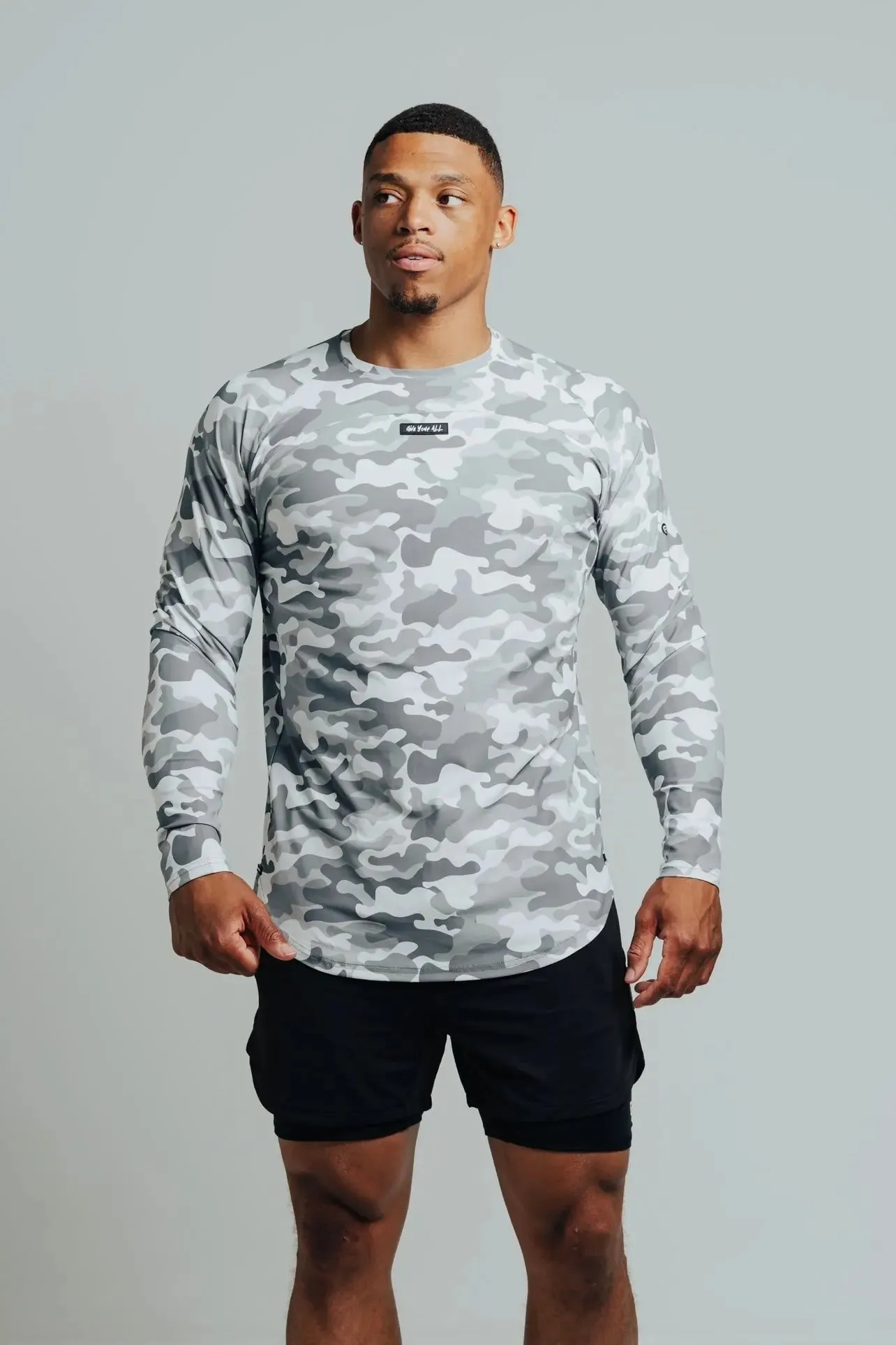 Total War Ai1 “Give Your All” Long Sleeve - Snow Camo