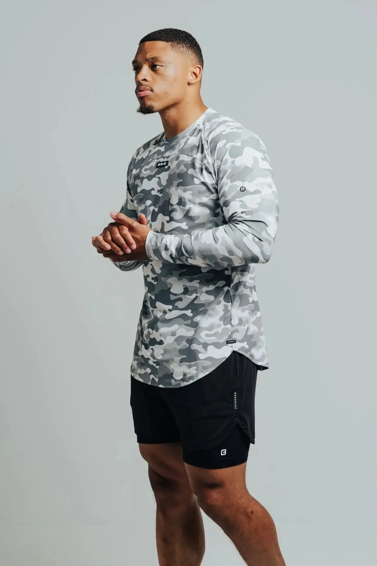 Total War Ai1 “Give Your All” Long Sleeve - Snow Camo
