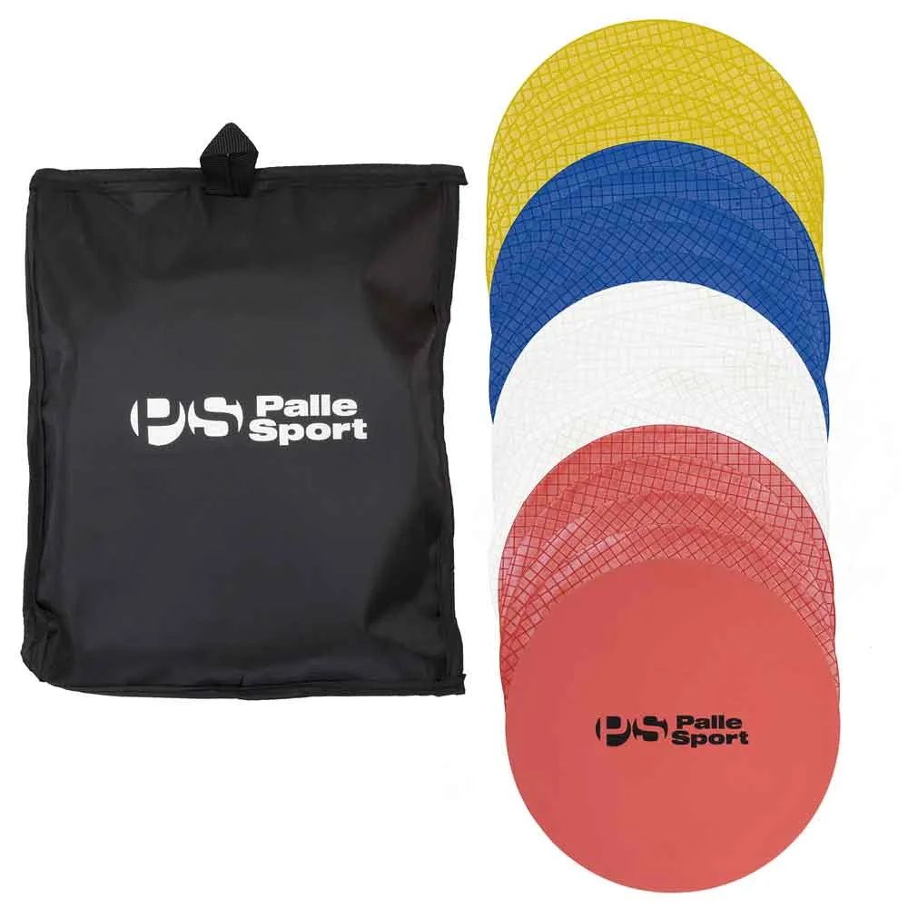 Training - Flat Disc Rubber Markers - Set of 20 – Multi-coloured