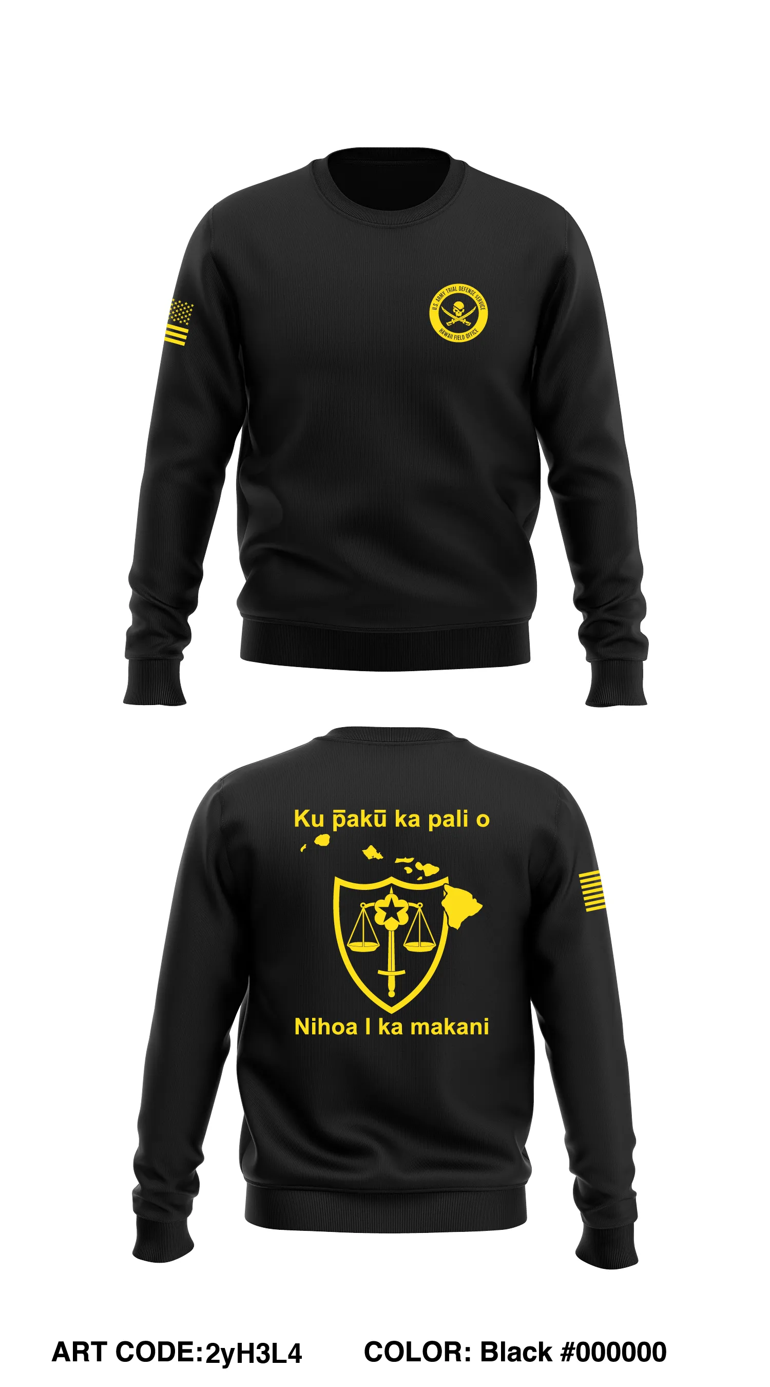 Trial Defense Services, Hawaii Field Office Core Men's Crewneck Performance Sweatshirt - 2yH3L4
