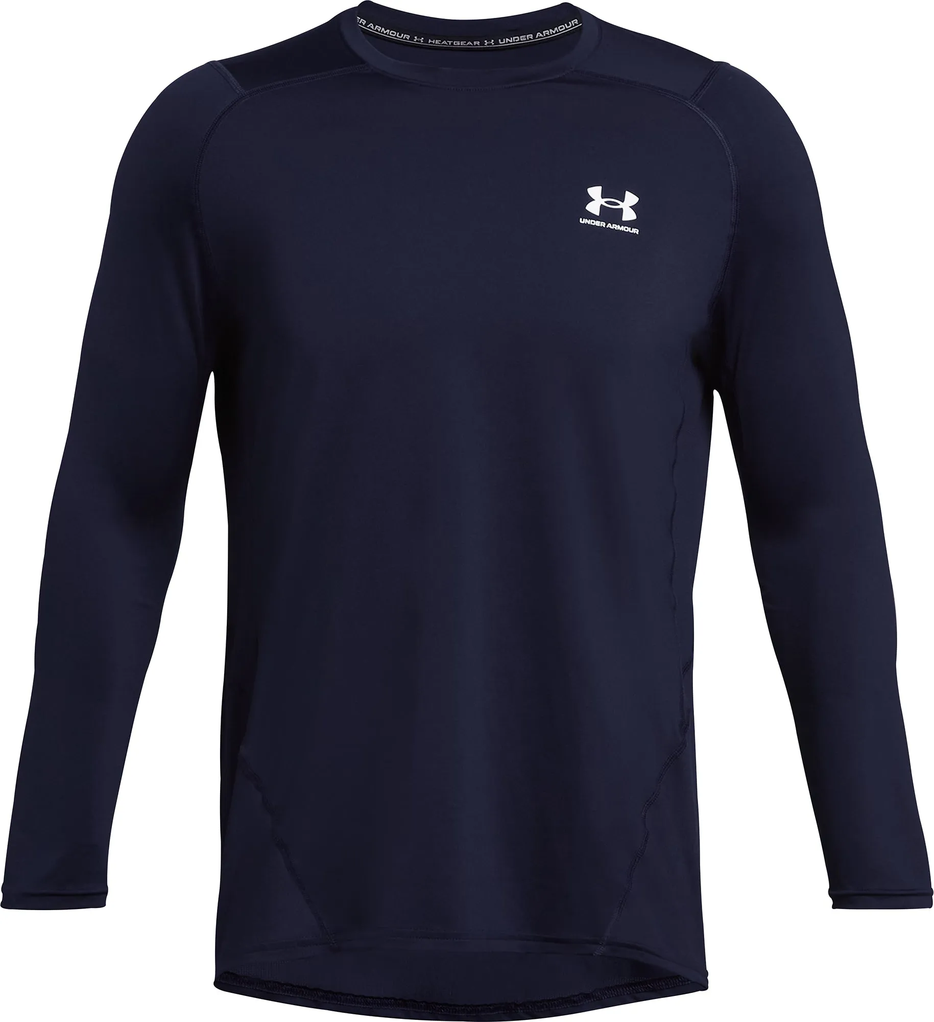 Under Armour HeatGear Fitted Long Sleeve Mens Running Top - Blue