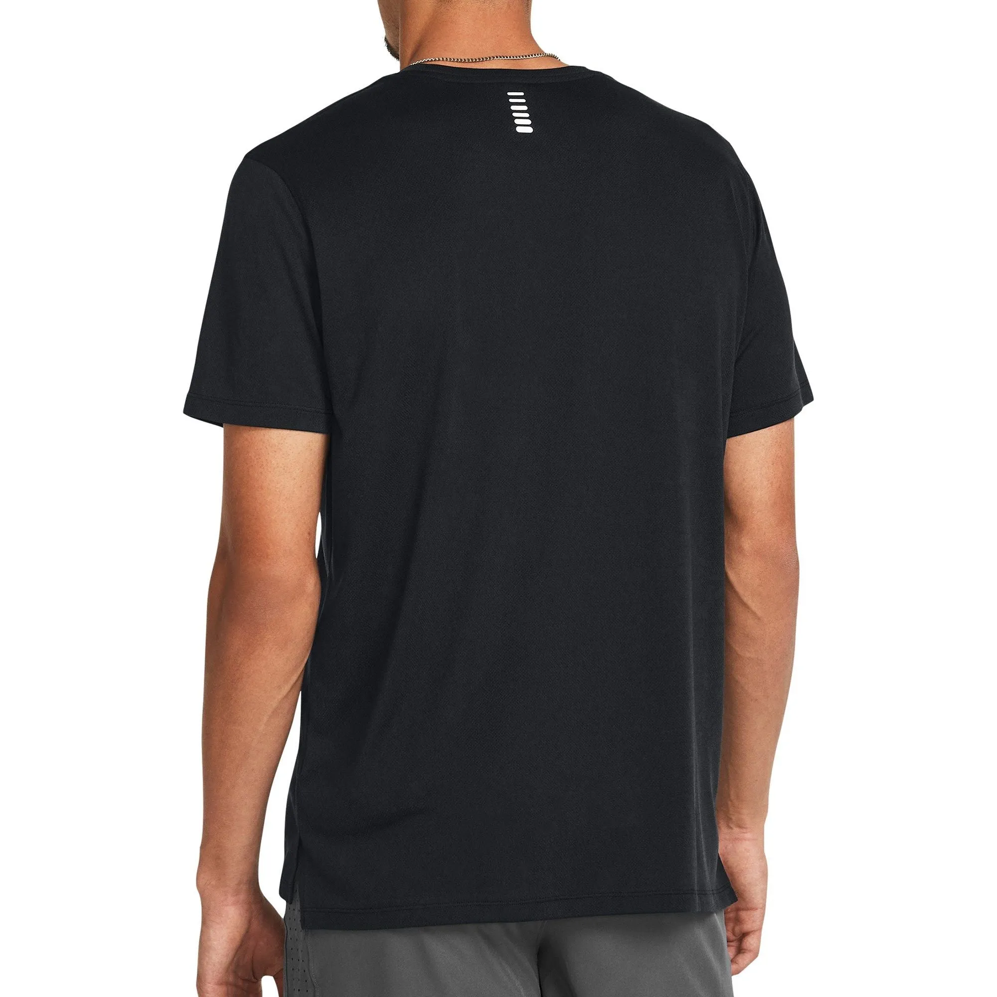 Under Armour Launch Splatter Short Sleeve Mens Running Top - Black