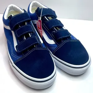 Vans Kids Blue Velcro Sneakers Sz.6.5