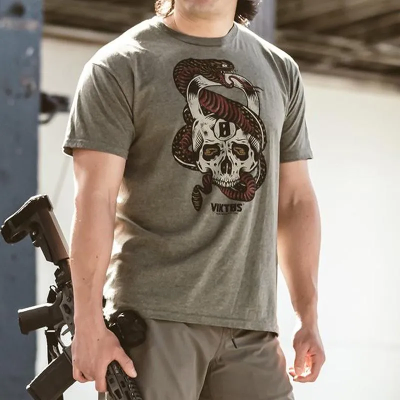 VIKTOS Kettle Skull Tee Sage Heather