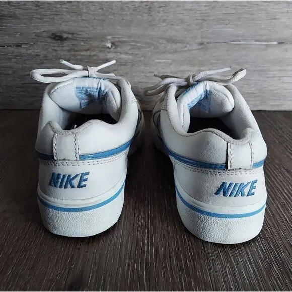 Vintage Nike Sneakers White &amp; Blue Size 5.5Y