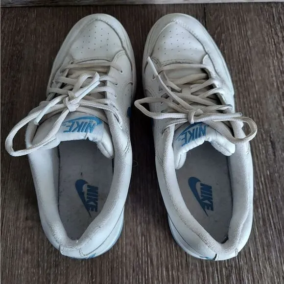 Vintage Nike Sneakers White &amp; Blue Size 5.5Y