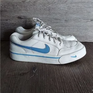 Vintage Nike Sneakers White &amp; Blue Size 5.5Y