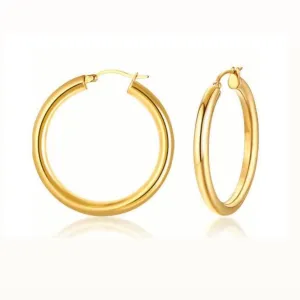 Waterproof Gold Hoops