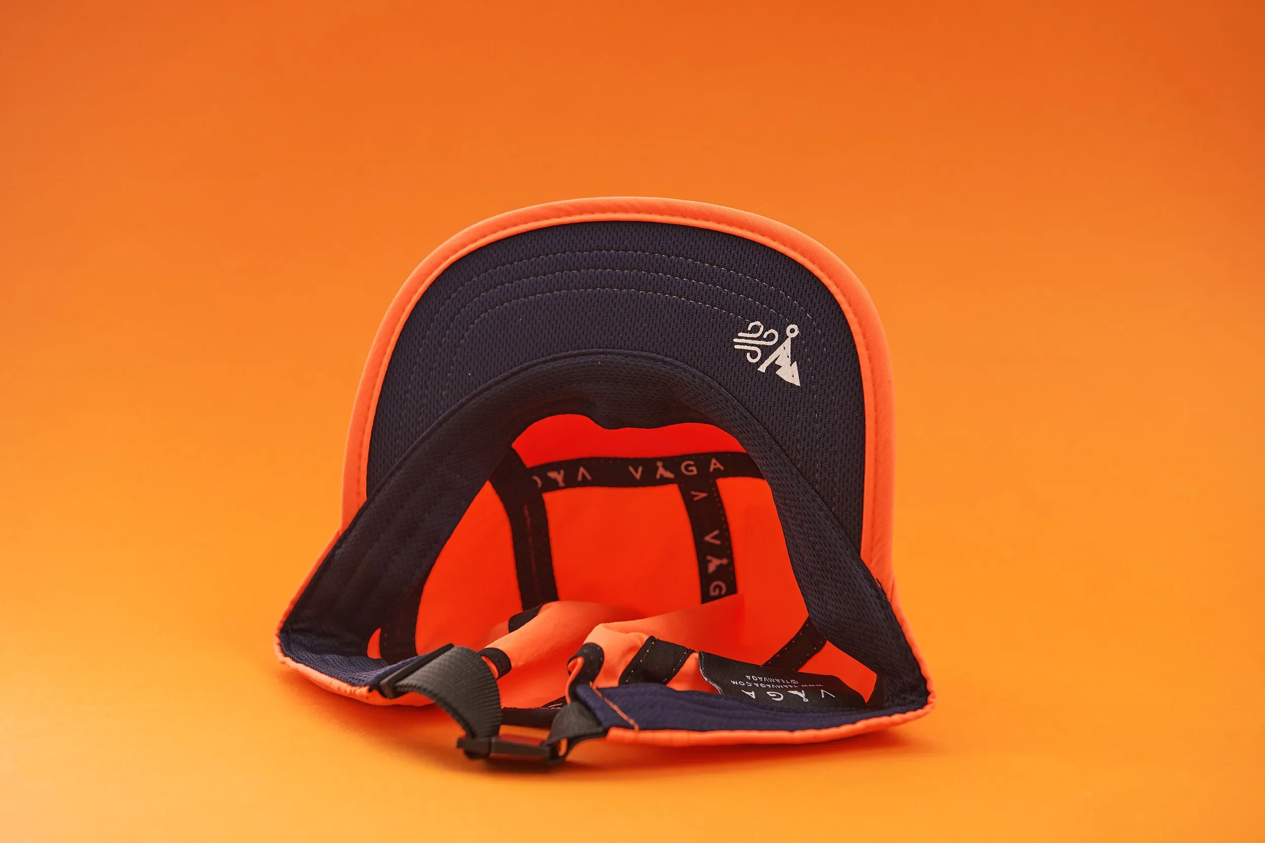 Windproof Club Cap - Orange & Navy