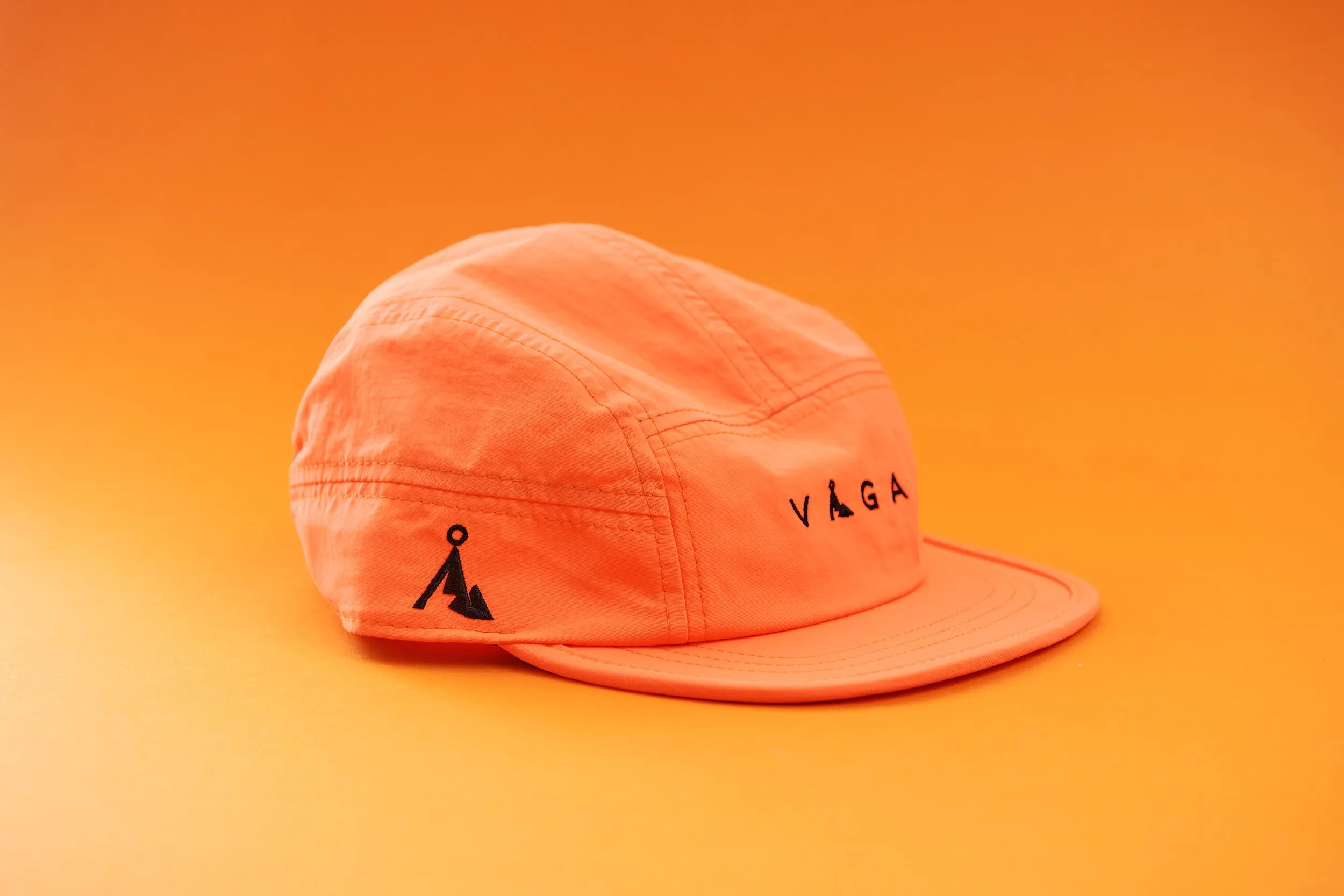 Windproof Club Cap - Orange & Navy