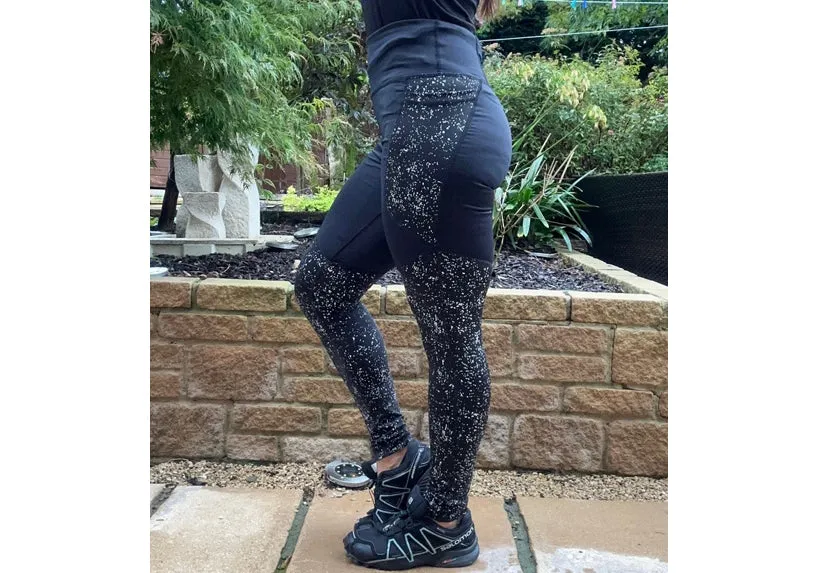Winter Reflective Panel Leggings with pockets