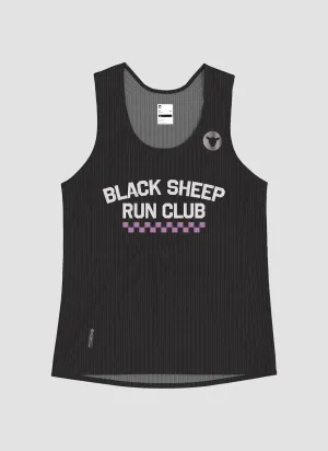Women's Fly Singlet - Run Club Black