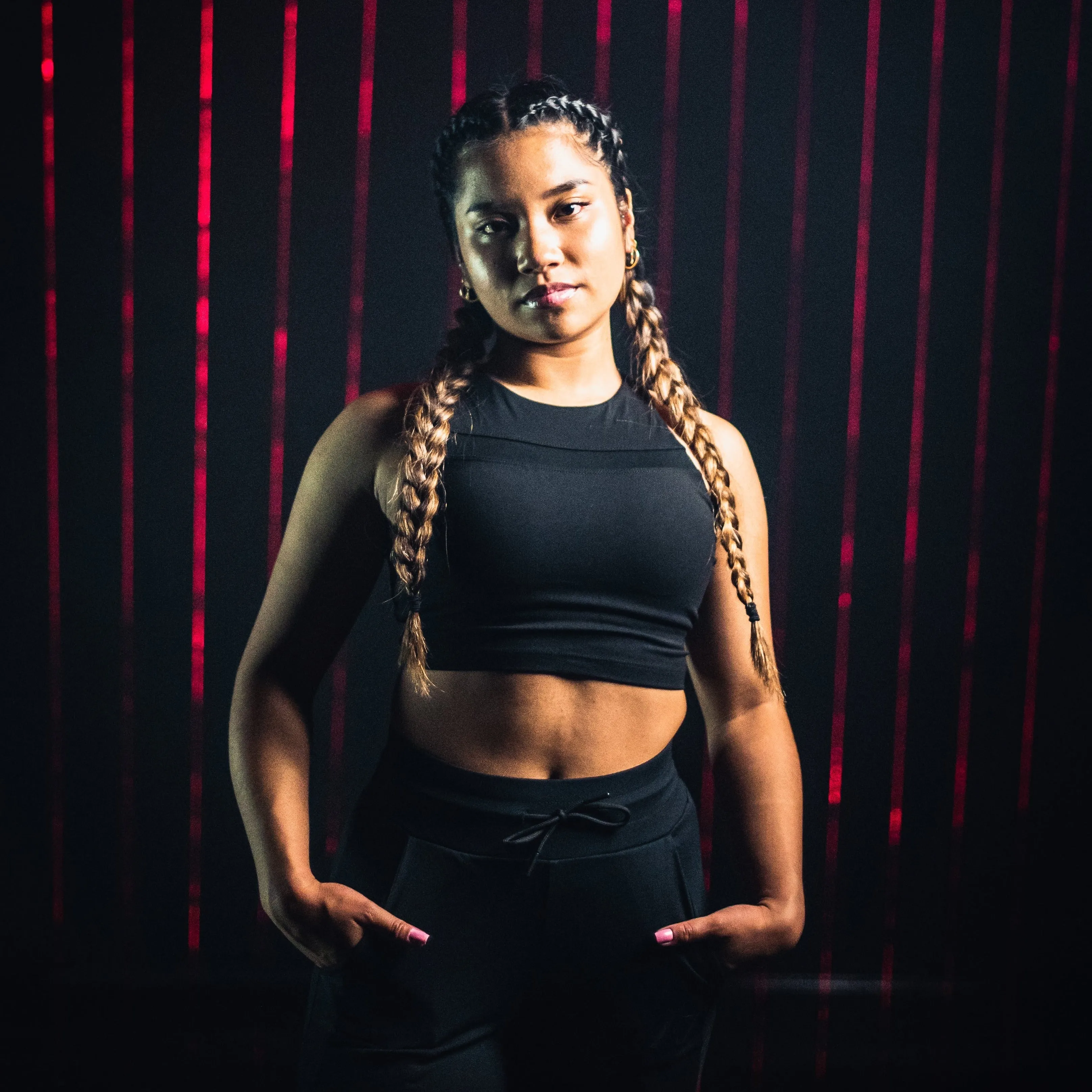 XO Hew Women's Sports Crop - Night