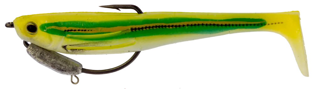 Zerek Flat Shad PRO 3.5 Inch Weedless Rigged Soft Plastic Lure