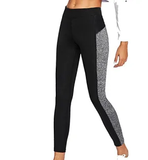 Zesteez Women Sports Leggings(Large) for Gym Activewear Sports Wear 4 Way Stretchable Soft Handfeel Fabric. Black