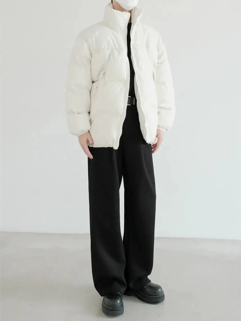 Zippered Cotton-Padded Jacket